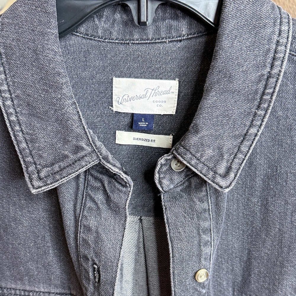 Women’s Gray Denim Jacket - Picture 2 of 3